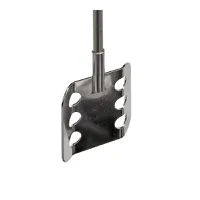 Paddle stirrer with 6 holes, 18 or 10 steel, L=500mm, D=70mm, shaft diameter 8mm